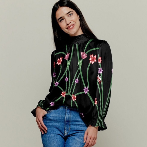 NWT | Tucker NYC Silk Stella Top - Picture 3 of 7